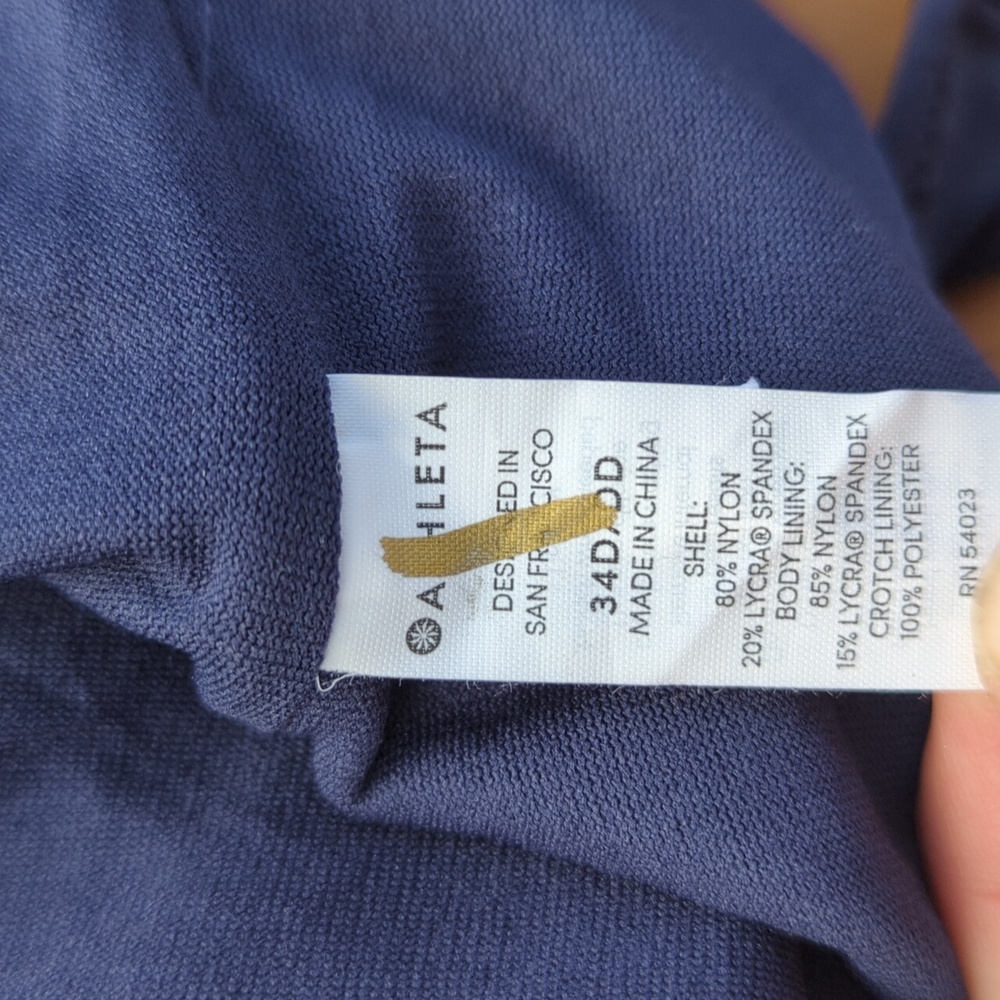 NWT 34D DD Athleta High Leg One Piece - Picture 5 of 9